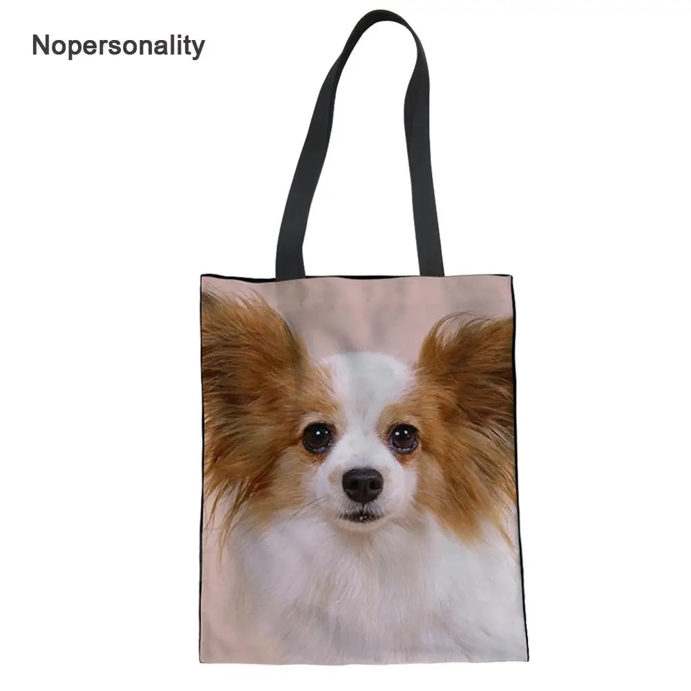 

Складные сумки для покупок Nopersonality, повседневные холщовые экологически чистые многоразовые сумки-тоуты на ремне для женщин