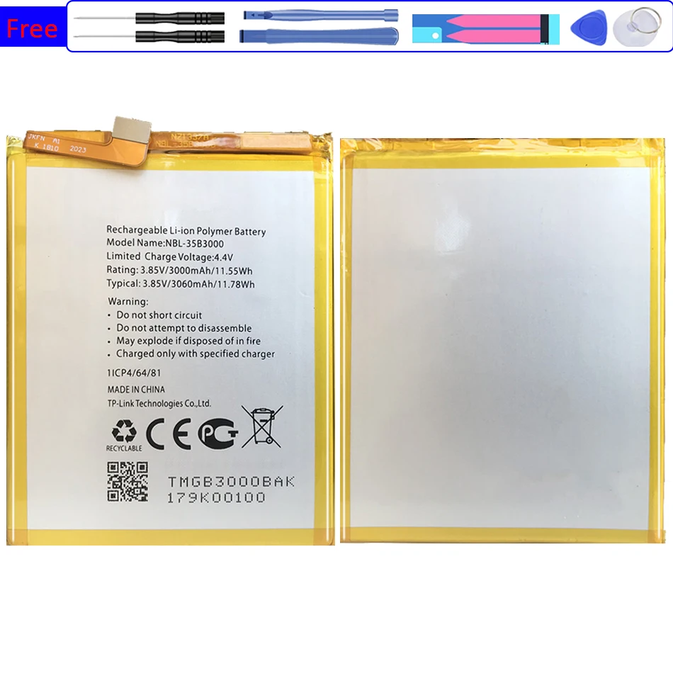 

NBL-35B3000 Battery 3000mAh For TP-link Neffos C7 TP910A TP910C Mobile Phone Bateria