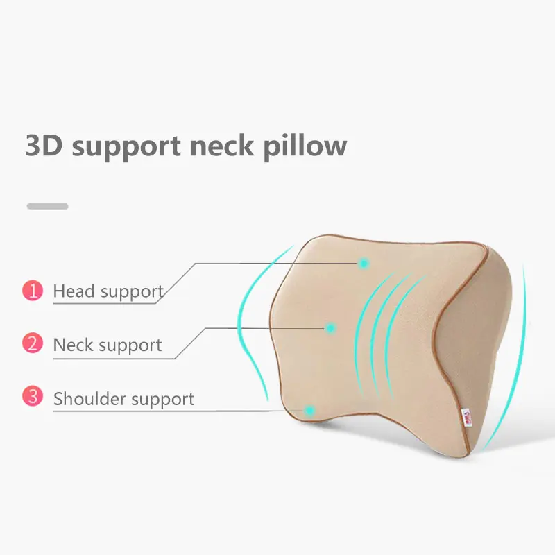 Автомобильная дорожная подушка для шеи подголовник из пены с эффектом памяти