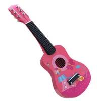 wood acoustic guitar 12 frets 6 strings with guitar pick wire strings for kids for beginners music instrument