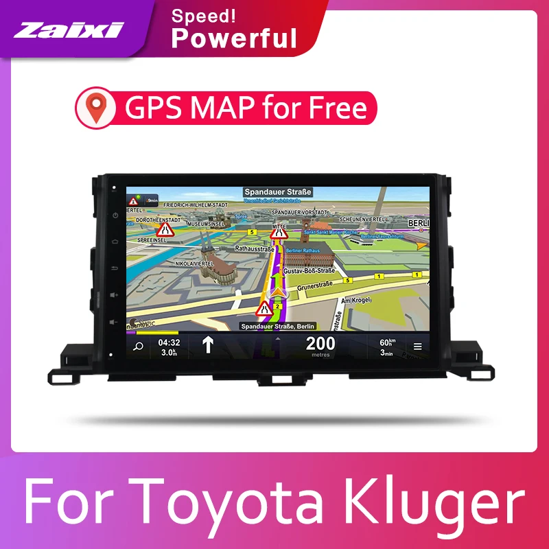 ZaiXi автомобильная система Android 1080P IPS ЖК экран для Toyota Kluger (Австралия) 2014 2019