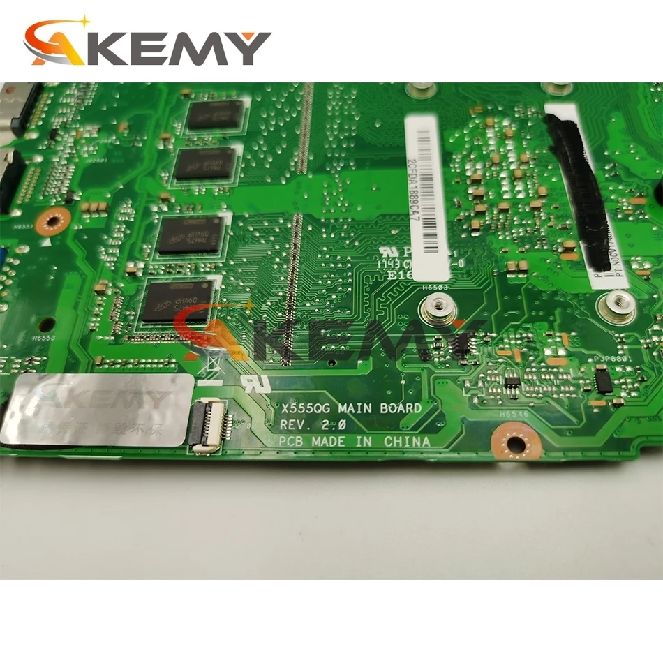 akemy for asus x555yi x555ya x555d a555dg x555qg x555y notebook mainboard motherboard fx 8800p cpu 8gb ram 2g gpu tested full ok free global shipping