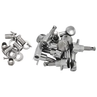 fleur tuning pegs strings for stratocaster tele acoustic guitar 6l silver
