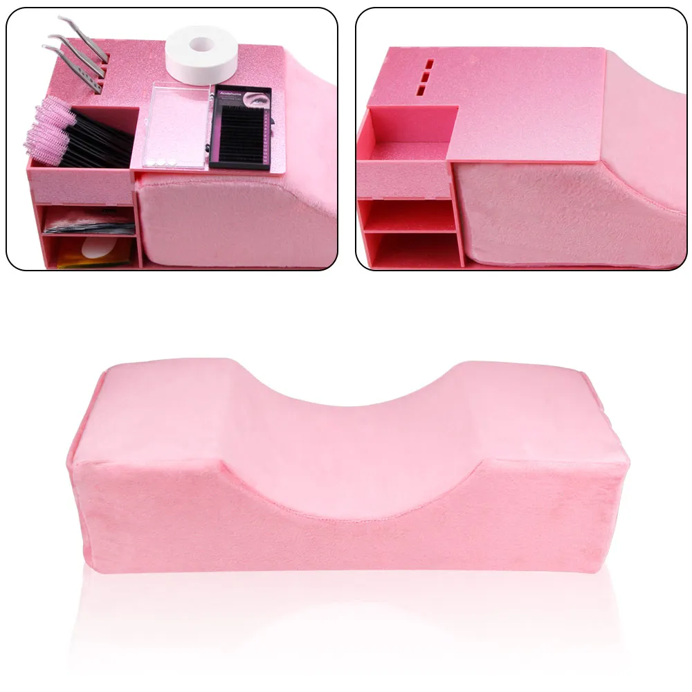 

Eyelash Extension Pillow Neck Support Lash Pillow Shelf Stand Grafting Eyelashes Salon Memory Foam Eyelash Extension Accessories