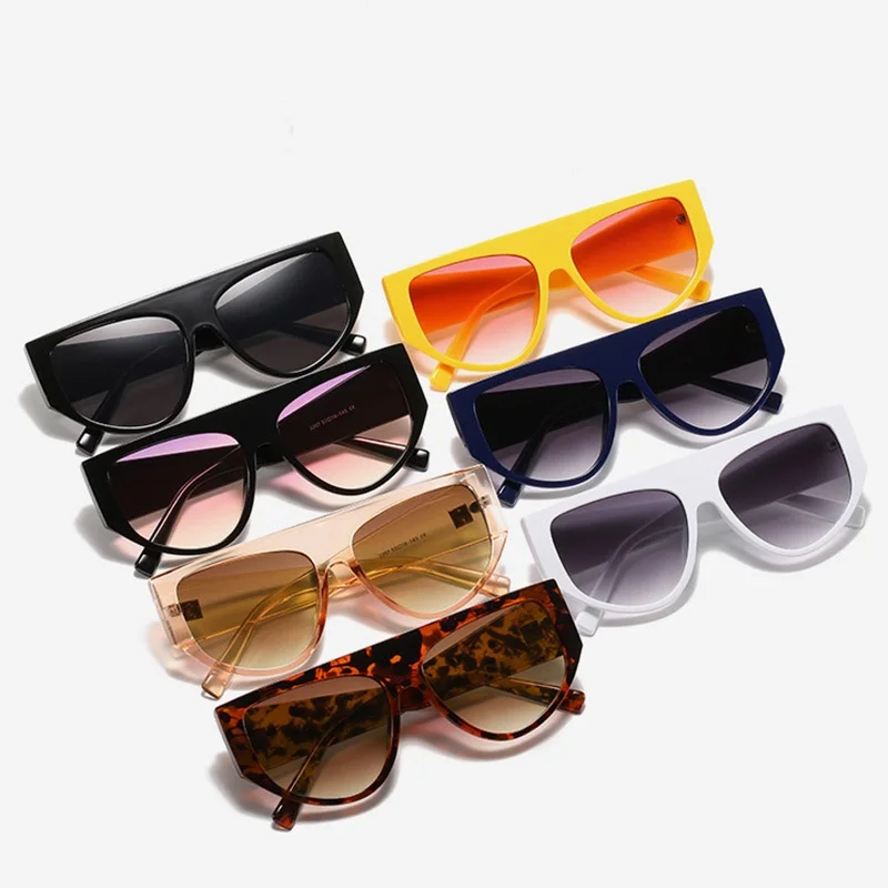 

New Classic Oversized Oval Sunglasses for Men Women High Quality Vintage Fashion Glasses Male Eyewear Leopard Tea Ladies Shades