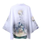 Кимоно в японском стиле с бабочками для мужчин и женщин, Свободный кардиган с рукавом до локтя, уличная одежда с принтом дракона, хаори, летние кимоно