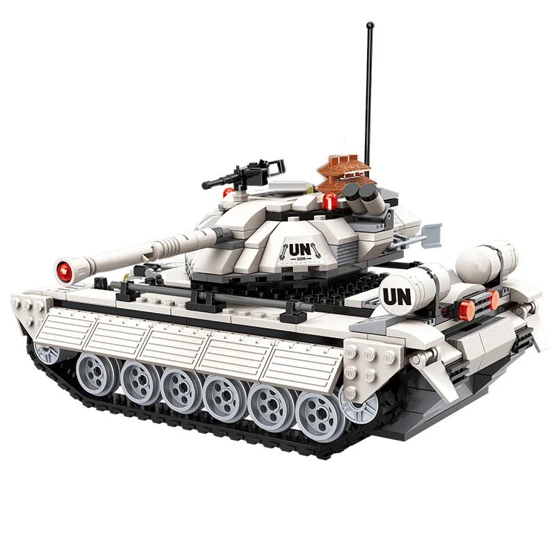 

Enlighten 3206 Building Block Peacekeeping Force Thunder Mission Tank Attach 429pcs Educational Bricks Toys For Children gifts