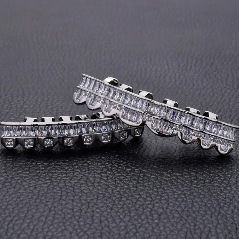 Хип-хоп кубические циркониевые Зубные коронки ShinyTop нижние грили зубной рот панк