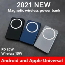 15W Magnetic Wireless Power Bank 2021 NEW Mobile Phone Fast Charger For iPhone 12 13 Pro Max 10000mAh External Auxiliary Battery