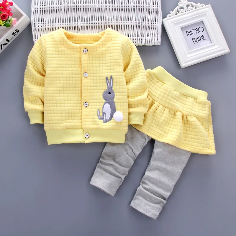 New year Spring Cotton Clothes for Baby Girls candy colors 2 pcs sets newborn mother kids autumn outwear pink girls outfits | Детская
