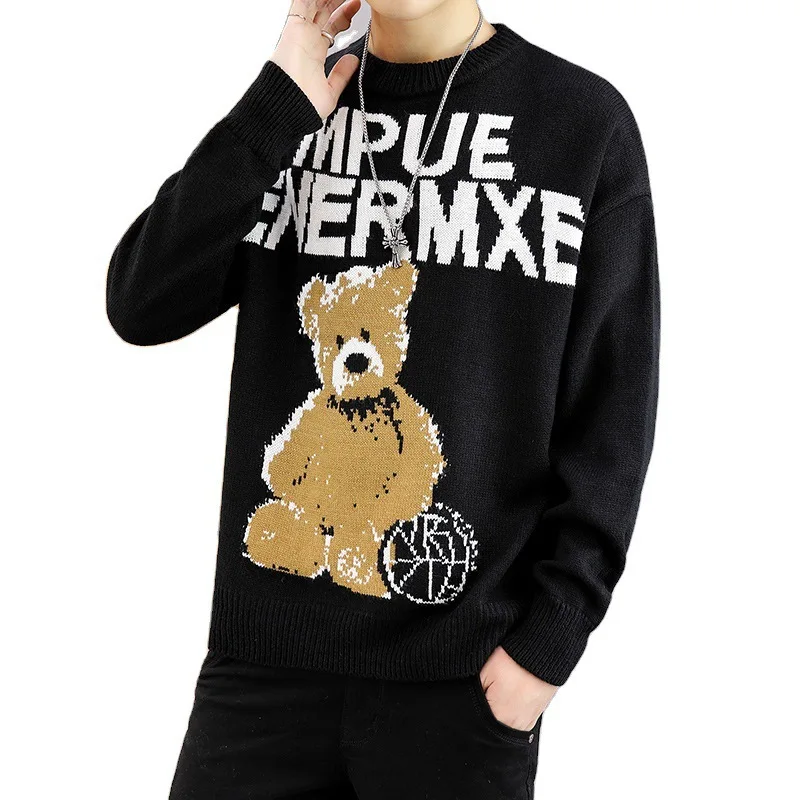 

2021 Disney Pooh Bear Sweater Hoodie Sweatshirts harajuku Autumn And Winter Men's clothing Male Loose Tops Casual Fashion