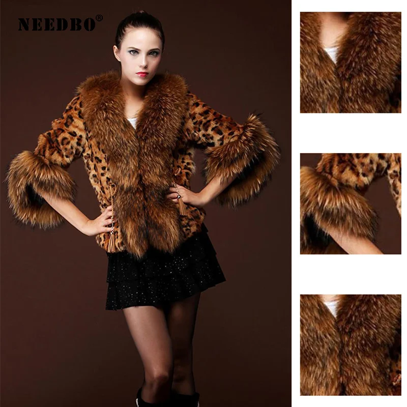 NEEDBO Faux Fur Coat Women Jacket Leopard Streetwear Warm Teddy Jacket Coat Oversize 2020 Outerwear Soft Fluffy Jacket Women