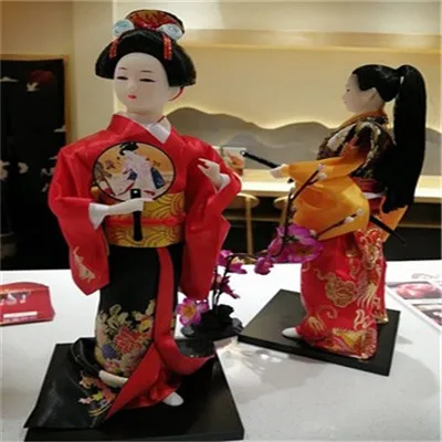 Японское кимоно кукла кукольная морепродукты суши магазин ресторан украшение