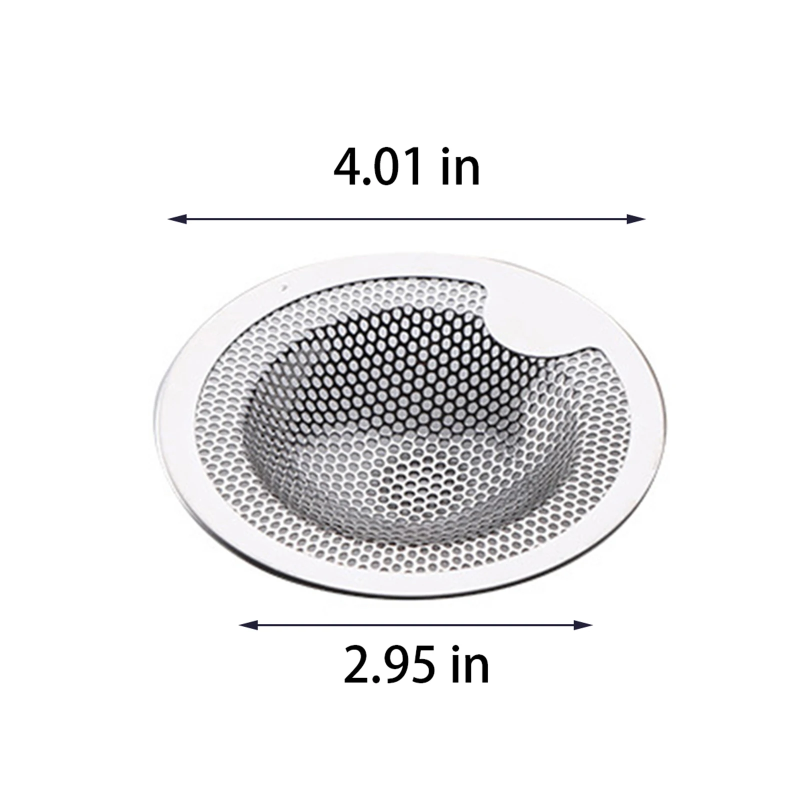 

3pc Stainless Steel Trap Kitchen Sink Filter Drain Hole Filter Bathtub Hair Catcher Stopper Shower Leak Net Home Strainer Drains