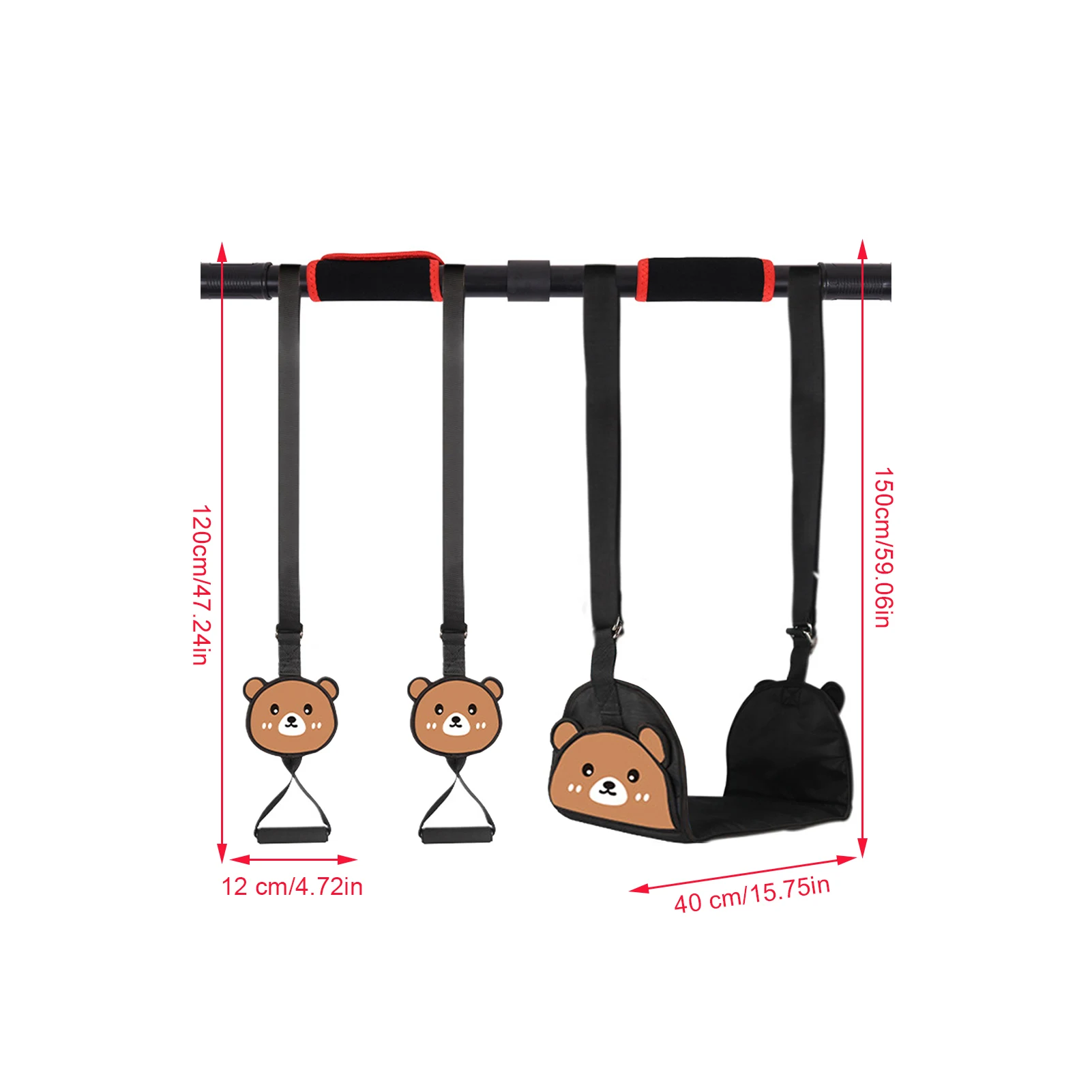 

Kids Gymnastic Rings Fitness Swings Hand Rings Boys Girls Pull-ups Bar Rings Children Gym Rings Up To 250KG For Family Fun