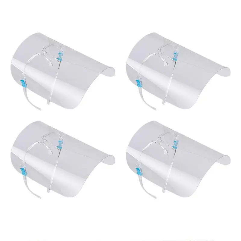 4 шт прозрачные защитные маски двухсторонний уход за кожей лица съемный щит с