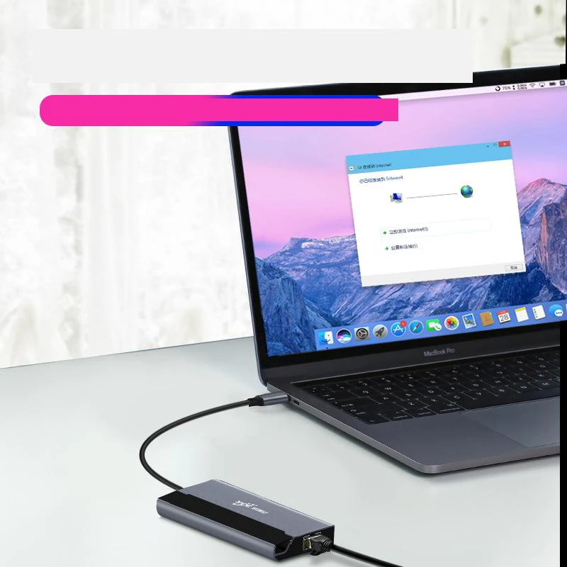 SeenDa usb c hub USB 3.0 HDMI-compitable Adapter Dock for MacBook Pro Accessories Network port PD TF/SD | Компьютеры и офис