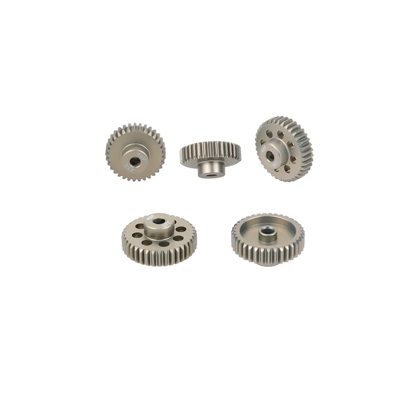 

5PCS 48DP 3.175mm Metal Pinion Motor Gear Set for 1/10 RC Car Motor