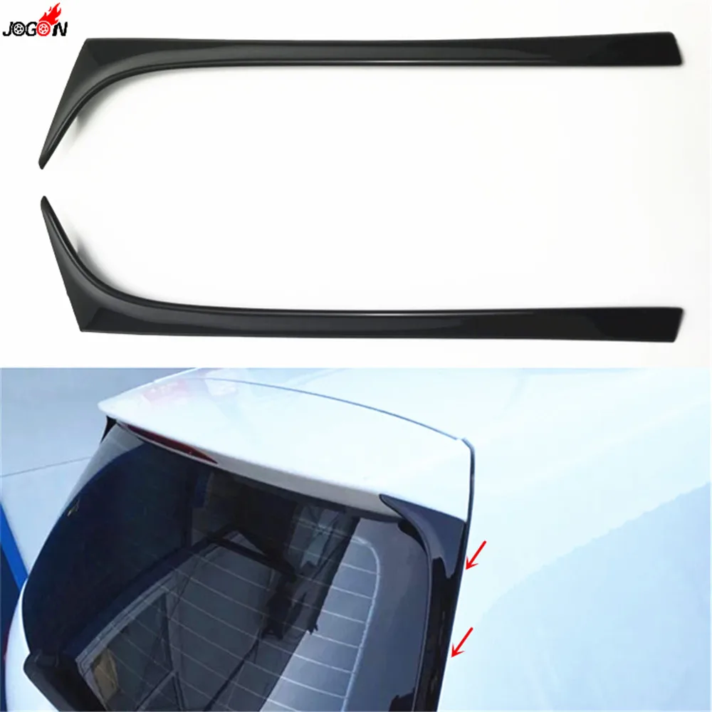 Блеск черный боковое заднее крыло спойлера крышка для губ отделка наклейка Volkswagen