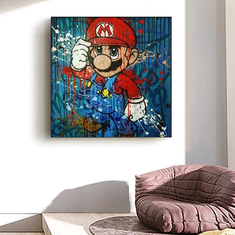 

Cuadros Game Super Mario Wall Art Picture Poster Canvas Painting Mural Living Room Kids Bedroom Home Decoration