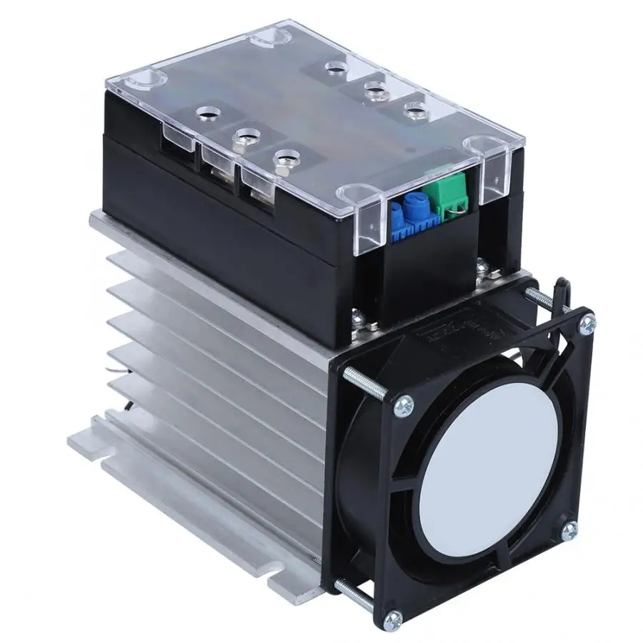 SSR-40WA-R1 1.5kW Soft Start Motor Controller Water Pump Vehicle Single Phase 2-Phase Board Module With Radiator | Обустройство дома