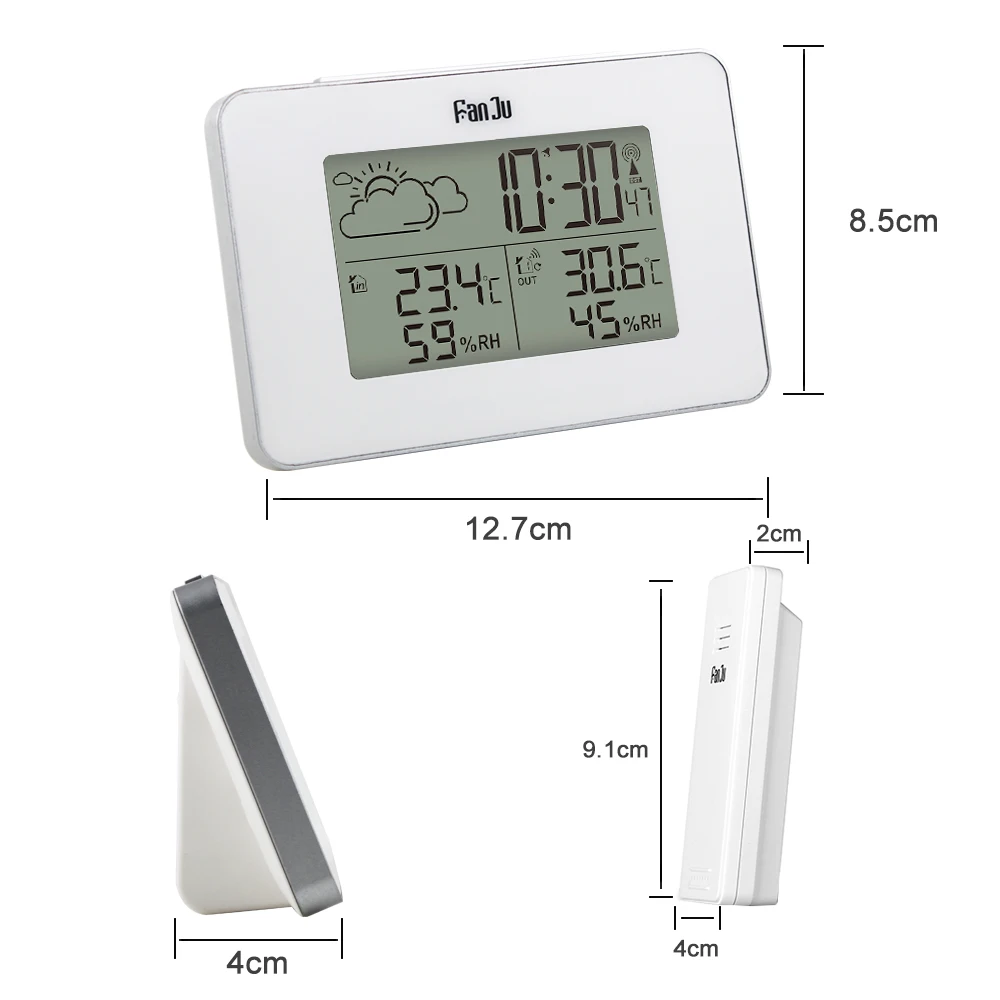 

New New 2019 New Alarm Clock Digital Watch Wireless Sensor Temperature Humidity Forecast Snooze Table Clocks Weather Station