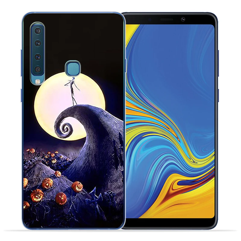 Смешной силиконовый чехол Jack Skellington на Хэллоуин для телефона Samsung A3 A5 A6 A7 A8 A9 2015 2016