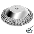 Стальная Круглая садовая травокосилка, 150 мм, травокосилка, триммер, инструменты для стрижки травы, головка для триммера, щетка для травы