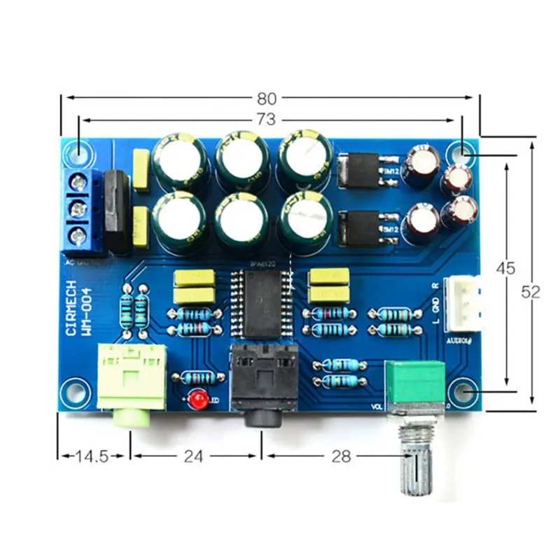 TPA6120 усилитель для наушников плата HIFI TPA6120A2 энтузиасты наушники AMP Amplificador Наушники Аксессуары