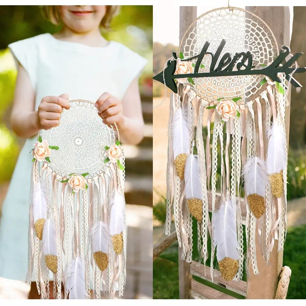 Собственными руками Сделай Сам подвесной Бохо мечта ловушки для украшения дома в