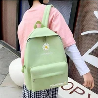 daisy printing backpack for womenmen 2021 new fashionable canvas large capacity school bags for boys and girls travel sac femme