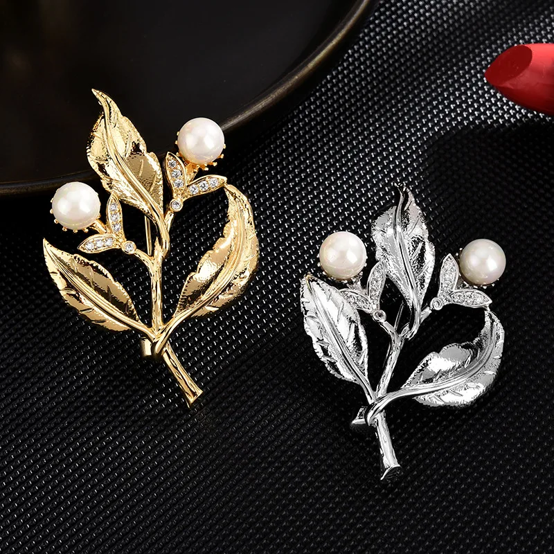 Плохой парень брошь в китайском стиле с фианитами виде ветки дерева булавка для