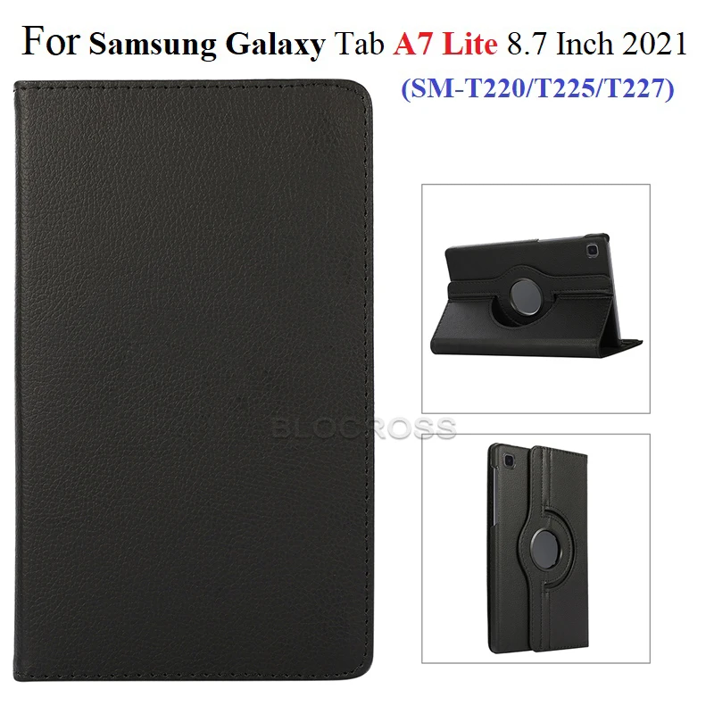 

Case for Samsung Galaxy Tab A7 Lite T220 Inch Tablet 2021 Stand 360 Degree Rotating Cover for Galaxy Tab A7 Lite 8.7'' T220 T225