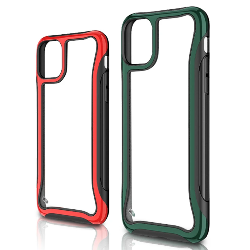 Чехол для телефона iPhone 11 Pro Max 6 6S 7 8 Plus X XR XS противоударный мягкий ТПУ + PC Прозрачный