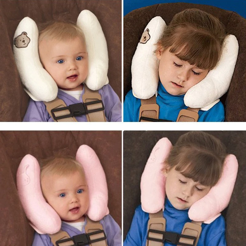 

Kid Stroller Pillow Head Neck Support Headrest Travel Car Seat U-shaped Pillow Infant Baby Adjustable Neck Protection