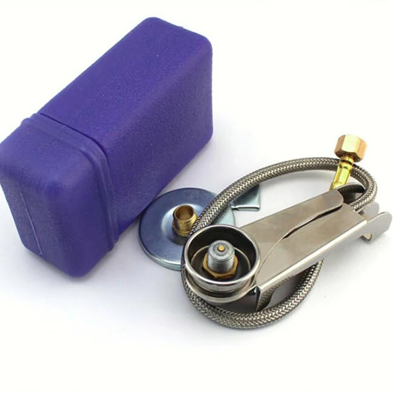 

1 Set Picnic Camping Stove Split Converter Connector Gas Tank Adapter InCldue Box Hot Sale Well Sell Drop Shipping