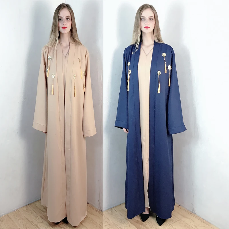 F983 Дубай арабское однотонное платье абайя Женская Jerrabah элегантное мусульманское платье и женское платье