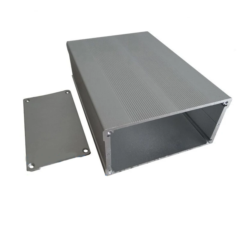 Новый экструдированный алюминиевый корпус серебристая коробка для электронных