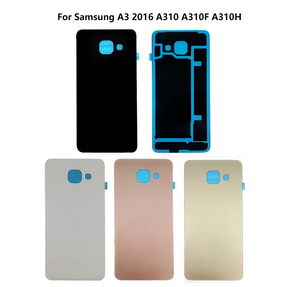 

Back Battery Rear Glass Cover For Samsung Galaxy (A3 A5 A7 2016) A310 A510 A710 Battery Case Housing Adhesive Sticker
