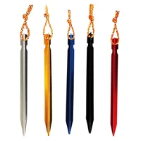 40hot 7 inches aluminium alloy tent stakes pegs with reflective rope outdoors tool