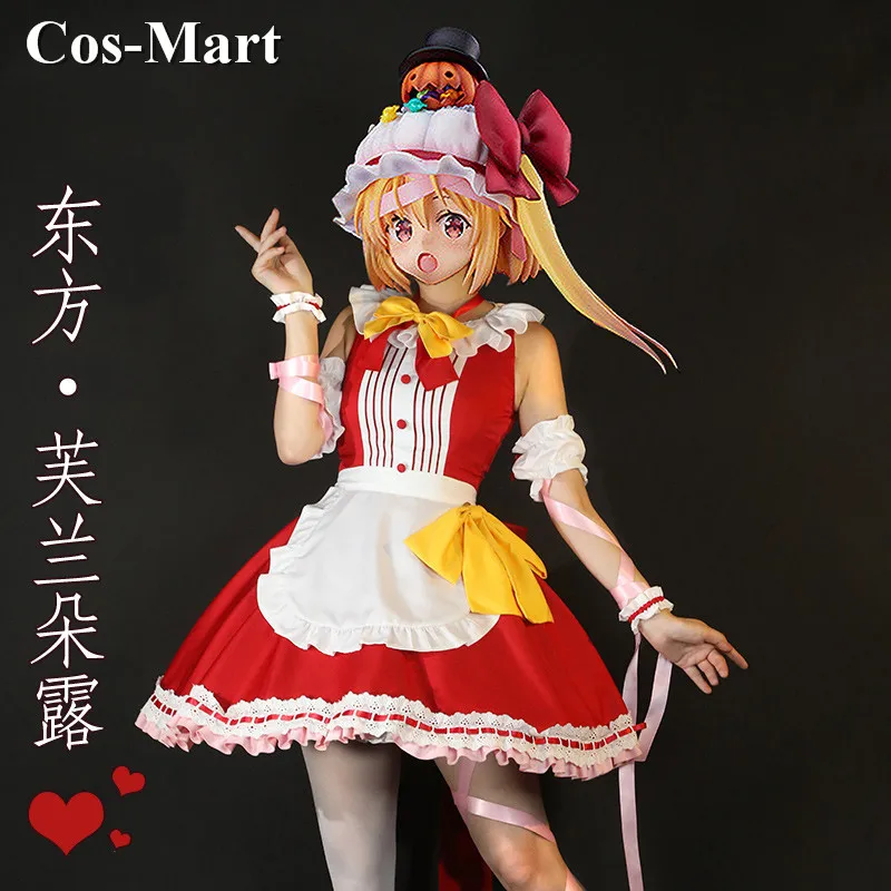 

Cos-Mart Hot Game Touhou Project Flandre Scarlet Cosplay Costume Female Halloween Maid Dress Activity Party Role Play Clothing
