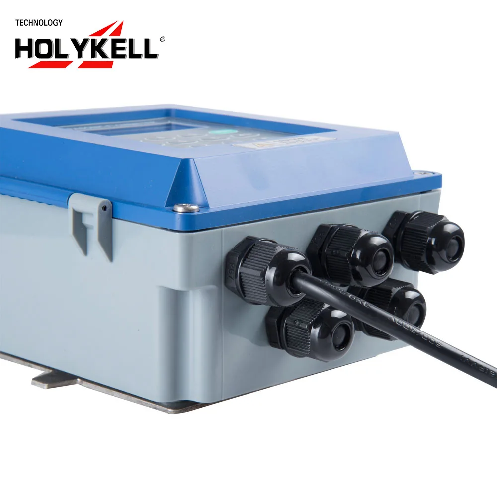 

Holykell Factory 4-20mA Wall Mounted Clamp on Type Ultrasonic Flow Meter UF2000-B