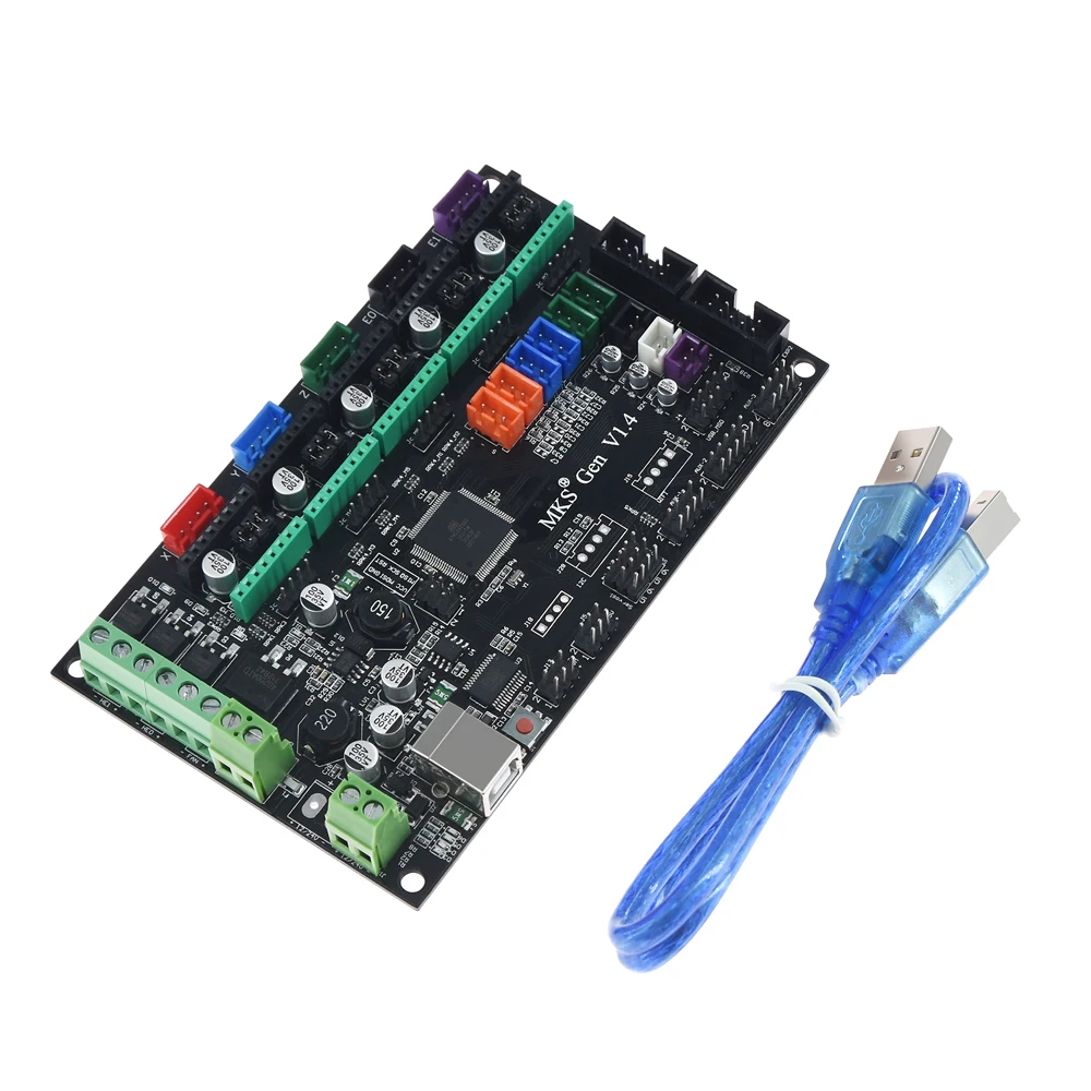 MKS Gen V1.4 Детали для 3d принтера MKS Gen V1.4 плата управления Mega 2560 R3 Материнская плата RepRap Ramps1.4+ TMC2100/TMC2130/TMC2208/DRV8825 драйвер - Цвет: MKS Gen V1.4
