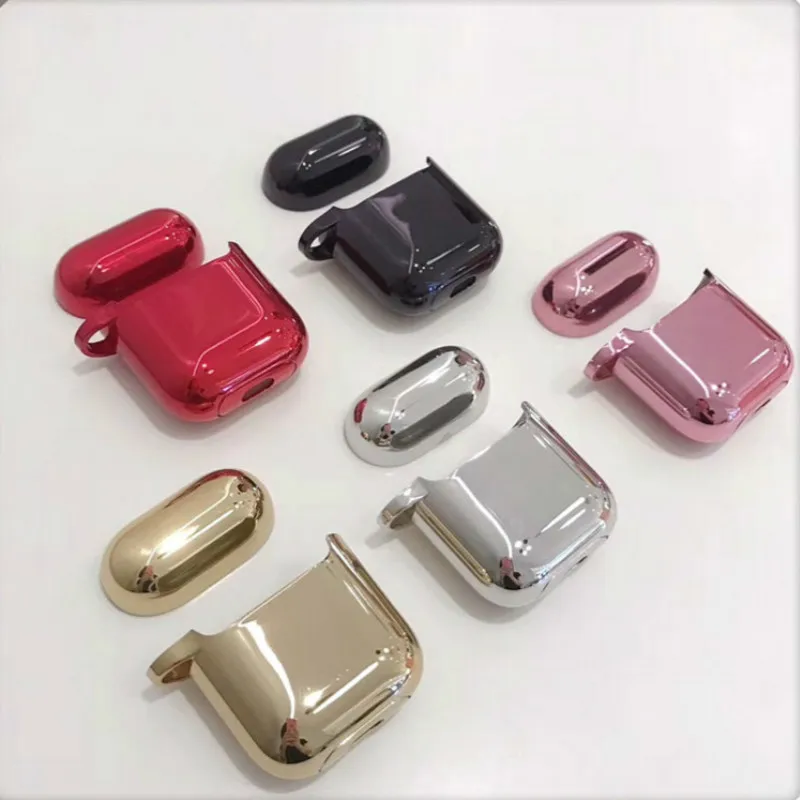 Гальванический мягкий корпус для наушников для airpods чехол Bluetooth Беспроводная Противоударная сумка для зарядки airpod защитный чехол