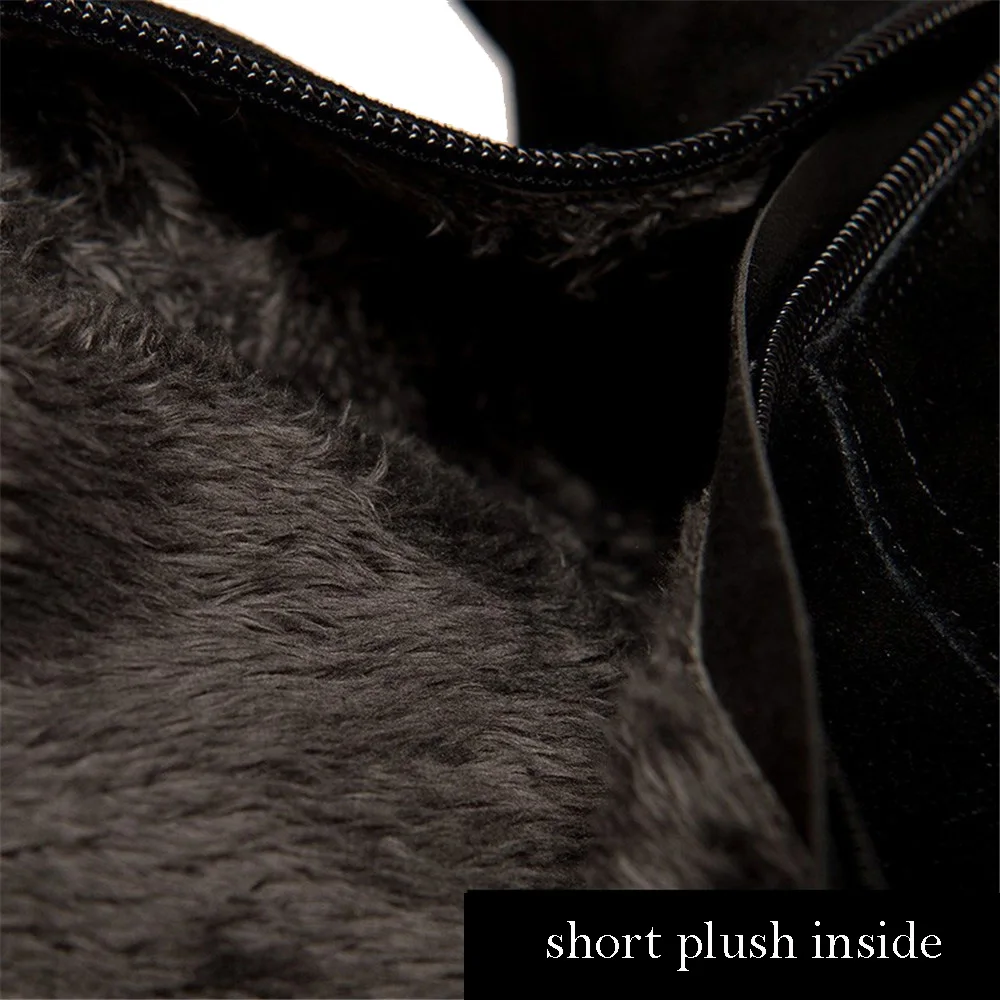 Сапоги выше колена из натуральной кожи с круглым носком на квадратном