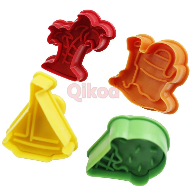 4Pcs/set DIY Slime 3D Cartoon Food Ice Cream Tree Plasticine Mold Set Soft Paper Clay Supplies Educational toy for children Gift | Игрушки и