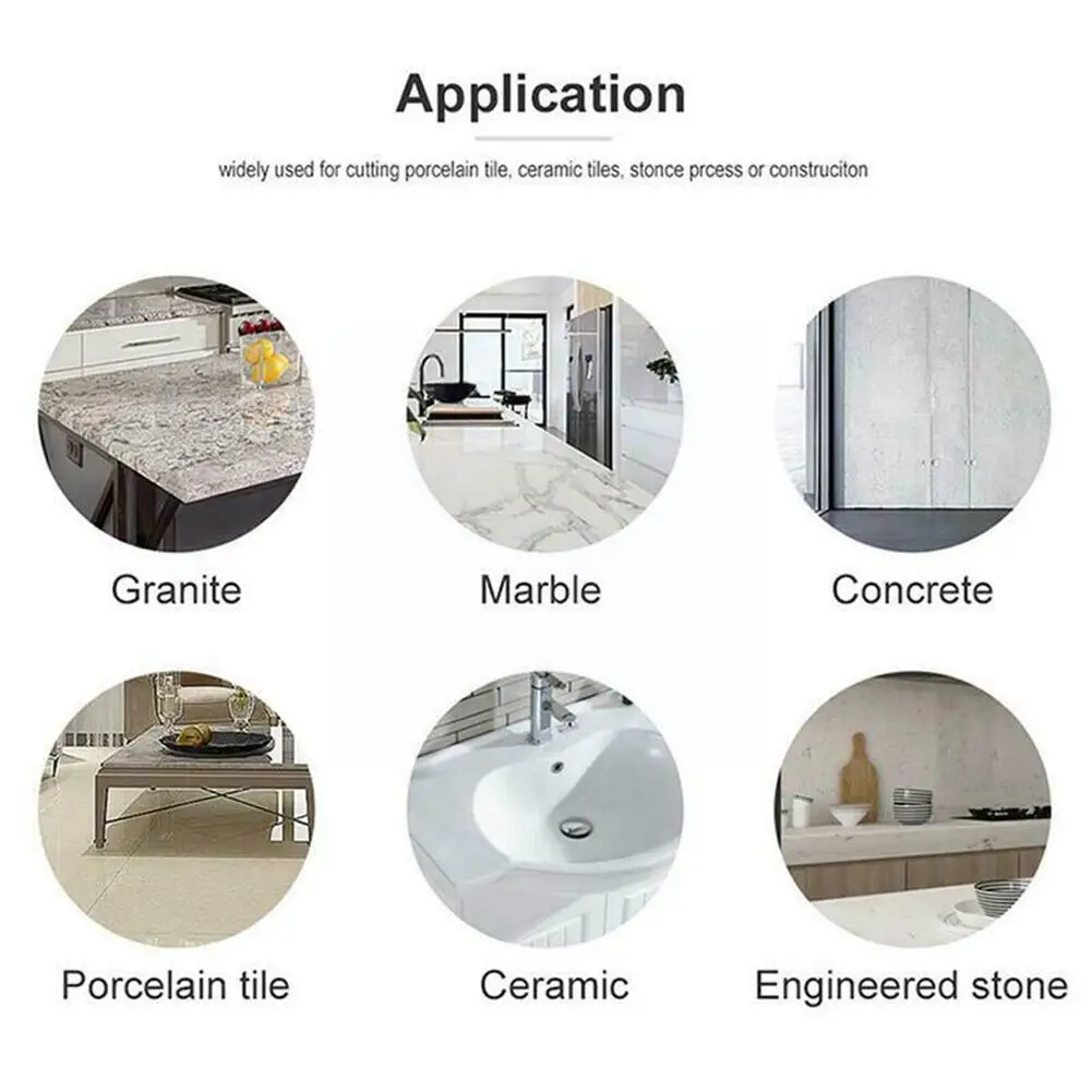

Ceramic Concrete Tile, Vitrified Brick Professional Diamond Cutting Wave Cutting Angle Saw Blade, Grinder, Stone Net G7Y5