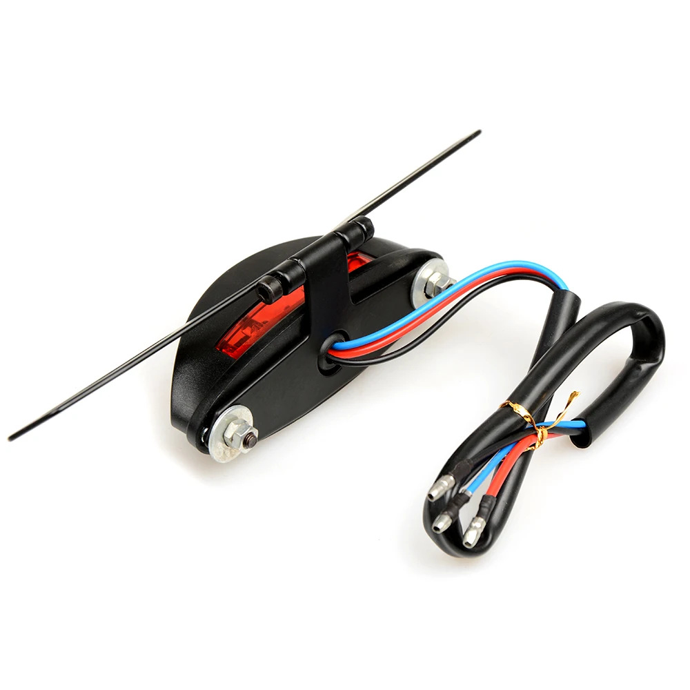 Универсальный мотоцикл хвост светильник красный светодиодный задний фонарь