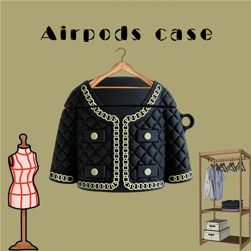 Роскошная брендовая 3D Сумка тоут Хобо чехлы для наушников Apple Airpods 12 pro