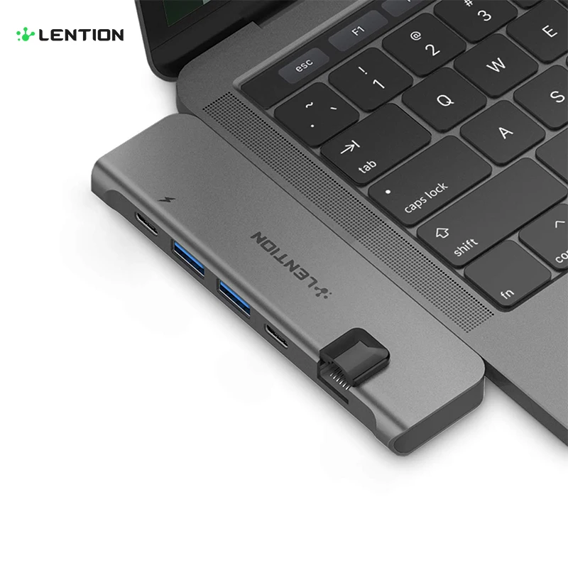 USB C концентратор с 40 Гбит/с Thunderbolt 3100 Вт питания, 4K HDMI, 2 USB 3,0, type C, гигабитный Ethernet адаптер для нового Mac Air